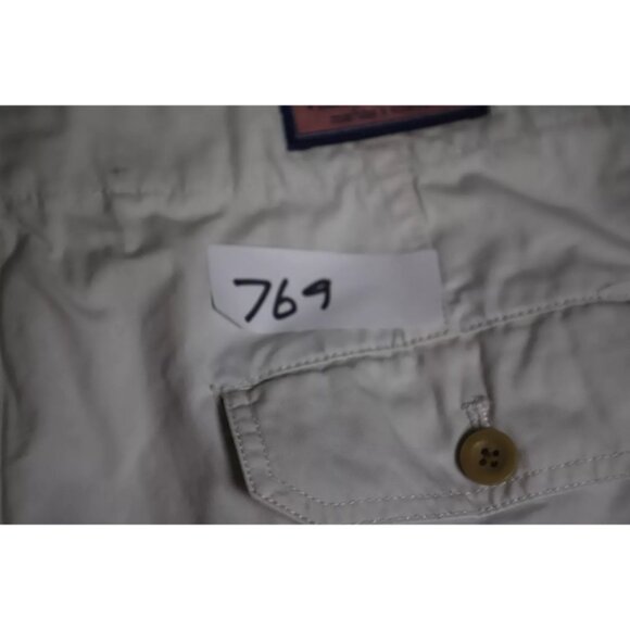 Vineyard Vines Chino Short Men 36 Beige Flat Front Belt Loop Slash Pocket Cotton - Picture 9 of 9